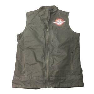 KUHL AOPA Air Safety Institute Men Zip Vest Jacket Outdoor Dark Green Large
